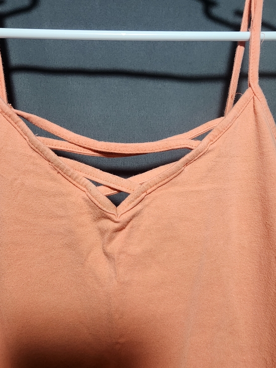 Rue21 Tops - Rue21 Peach Crisscross V-Neck Tank Top Womens Size Medium